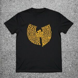Vintage Style Wu-Tang Clan Logo Graphic T-Shirt – Classic 90s Hip Hop Rap Tee